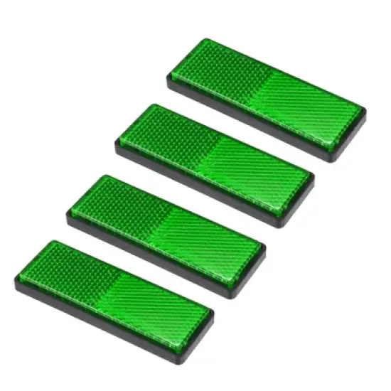 Unique Bargains M5x0.8 Motorcycle Bike Plastic Universal Screw Mount Reflective Warning Reflector 4 Pcs image {2}