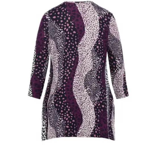 Women's Plus Size Eva Hacci Tunic - plum | ZIM & ZOE image {5}