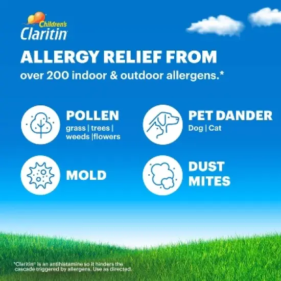 
Children's Claritin Loratadine Allergy Relief 24 Hour Non-Drowsy Grape Liquid image {16}