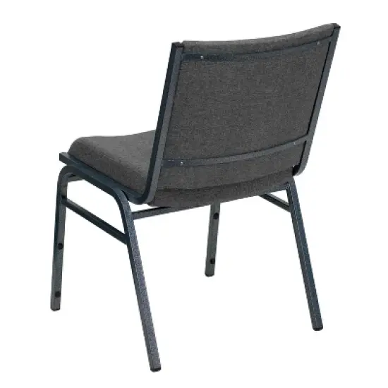Flash Furniture HERCULES Series Heavy Duty Gray Fabric Stack Chair image {6}