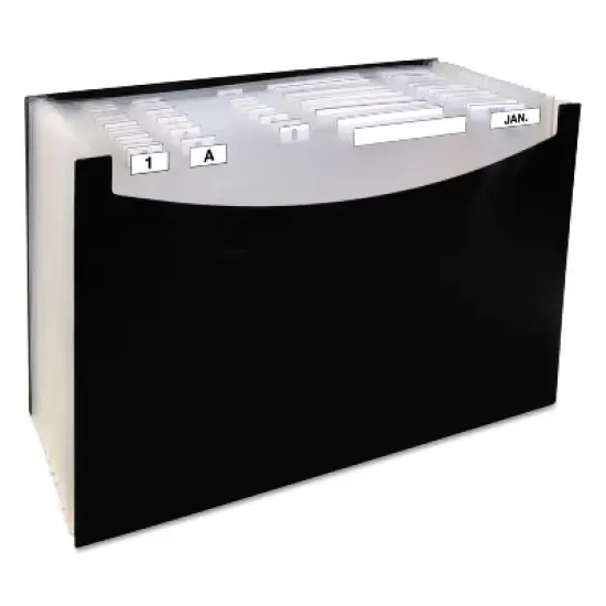 C-Line 21-Pocket Stand-Up Design Expanding File 12" Exp Legal 15 x 9 1/4 Black 48221 image {4}