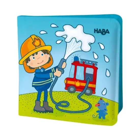 HABA Magic Color Changing Bath Book: Fire Brigade, Bath Toys for Toddlers, Water Toys for Toddlers 1-3 & Water Table Accessories image {3}