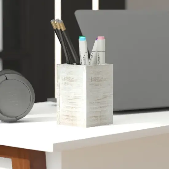 Emma and Oliver Three Piece Industrial Desk or Vanity Organizer Set with Foam Pads image {4}