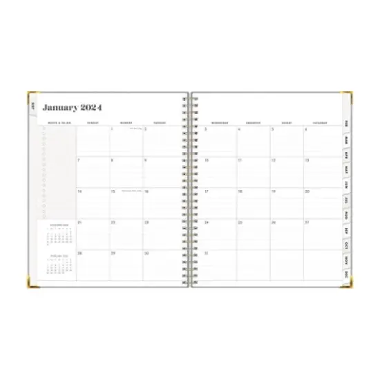 The Everygirl x Day Designer 2024 Planner Weekly/Monthly 7"x9" 30 Day Challenge Bookcloth Light Gray image {4}