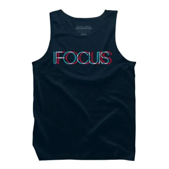 Men's Design By Humans FOCUS By BLACKSTONE Tank Top image {4}