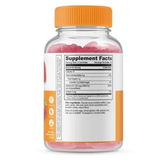 Lifeable Vitamin D for Adults, for Immunity, Vegetarian, 90 Gummies image {1}