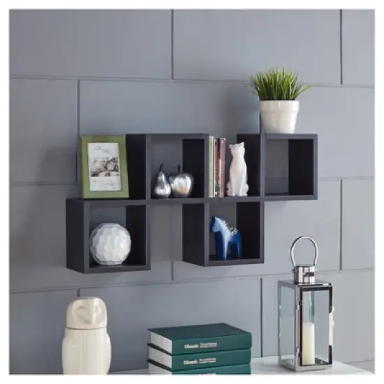 30" x 15.25" Cubby Chessboard Wall Shelf - Danya B.
 image {6}