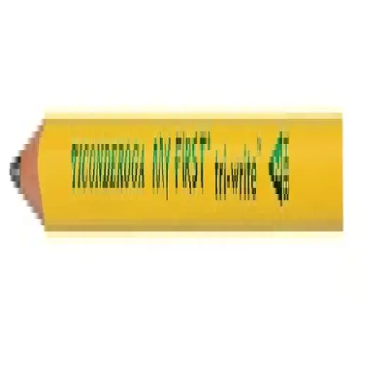 Ticonderoga My First TriWrite Triangular Graphite Pencils Without Erasers, No 2 Tip, Yellow, Pack of 36 image {1}