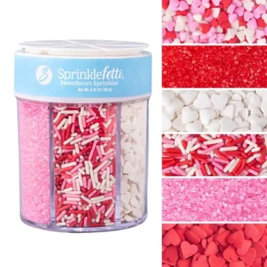 Sweets Indeed | Sweetheart 6-Cell Sprinklefetti Jar image {4}