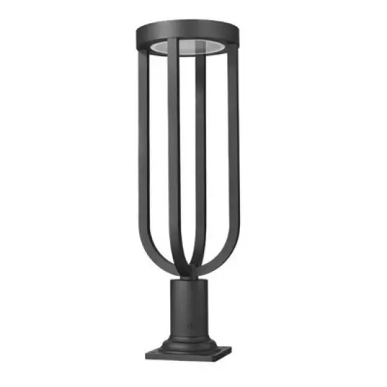 Z-Lite Leland 1 - Light Lantern in  Sand Black image {1}