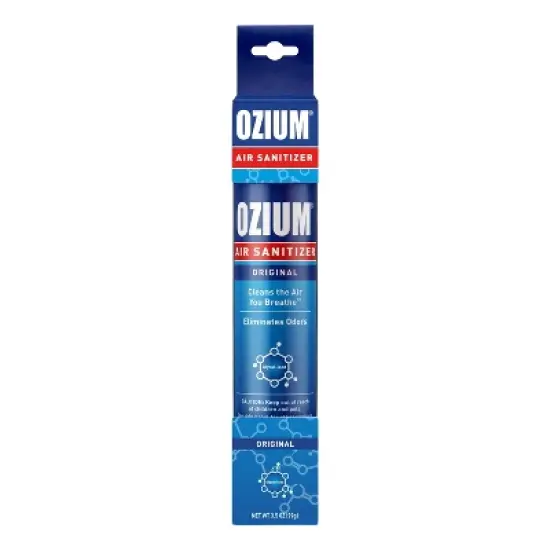 OZIUM 3.5oz Original Scent Air Sanitizer Spray: Odor Eliminator & Freshener, Ozone Spray, Clear Liquid, 1 Pack image {8}