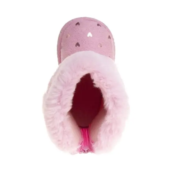 Josmo Toddler Girls Stars Winter Boots Cozy Faux Fur Shearling Booties (Toddler) image {5}