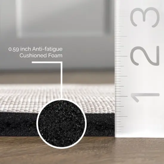 nuLOOM Casual Anti Fatigue Kitchen or Laundry Room Comfort Mat image {4}