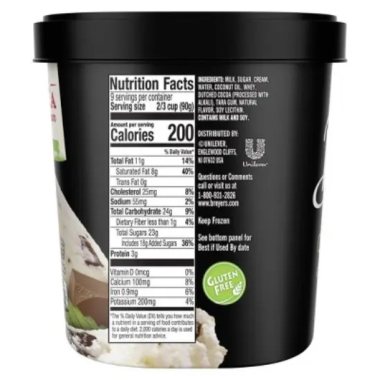 Mint Chocolate Chip Ice Cream - 48oz - Breyers image {1}
