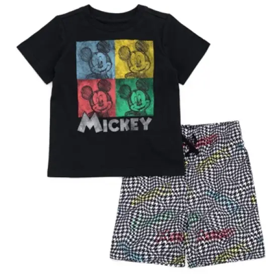 Disney Mickey Mouse Lilo & Stitch T-Shirt and Shorts Outfit Set Little Kid to Big Kid image {7}