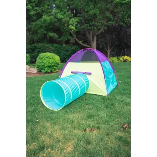 Pacific Play Tents Kids Neon Hide-Me Tent & Tunnel Combo image {4}