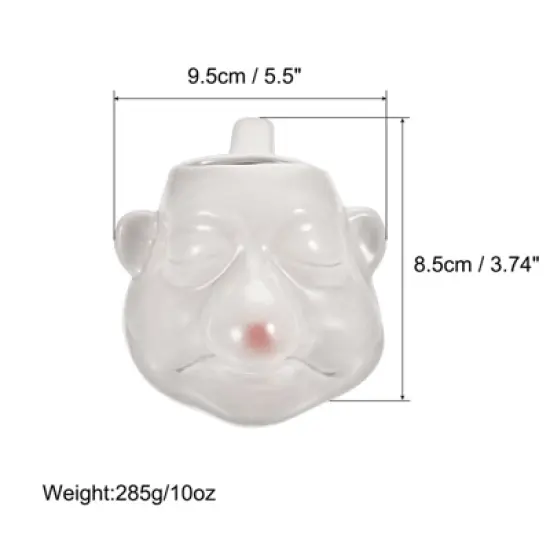 Unique Bargains Cooking Baking Ceramic Egg Separator White 5.5" x 3.74" image {1}