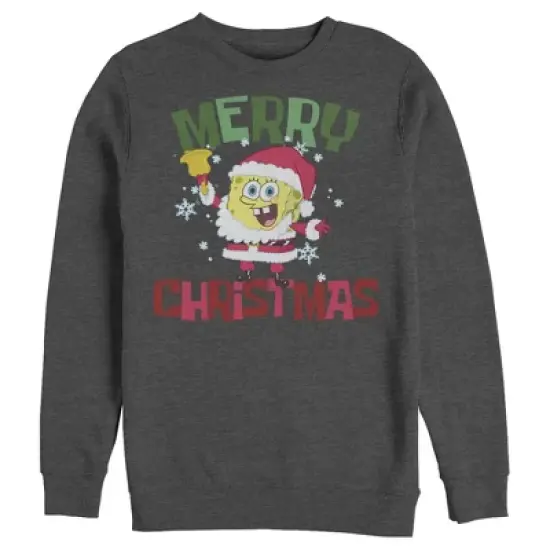 Men's SpongeBob SquarePants Christmas Santa Beard Sweatshirt image {2}