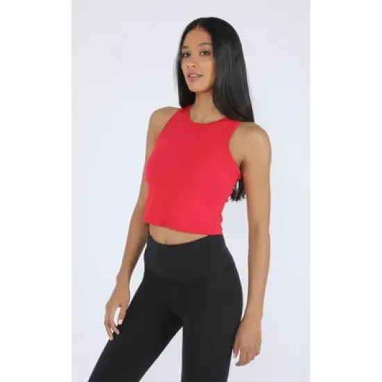 90 Degree By Reflex - Women's Airlux Racerback Crop Top image {4}