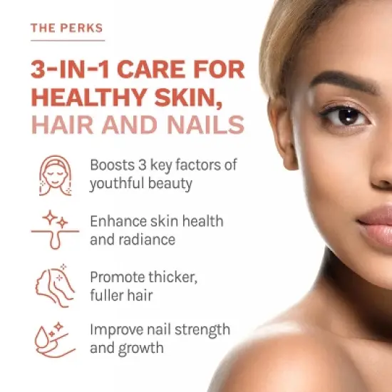 Reserveage Beauty, Tres Beauty 3, Collagen Supplement with Keratin and Biotin, Gluten Free, 90 Capsules (30 Servings) image {2}