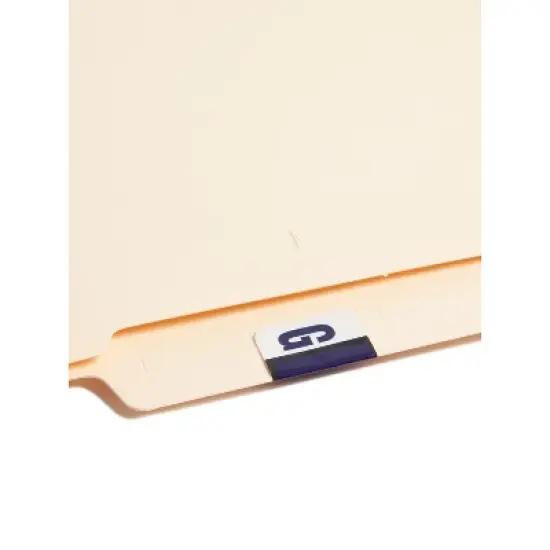 Smead A-Z Color-Coded Bar-Style End Tab Labels Letter G Violet 500/Roll 67077 image {1}