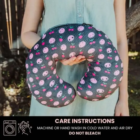 Surreal Entertainment Sanrio Kuromi Reversible Neck Roll Pillow and Plush Toy image {5}