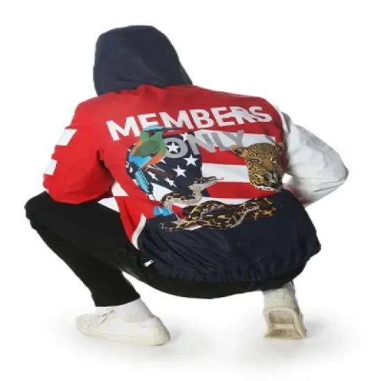 Members Only Men's Mo Jungle Print Popover Jacket image {2}