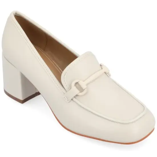 Journee Collection Womens Nysaa Tru Comfort Foam Low Heel Square Toe Pumps image {13}