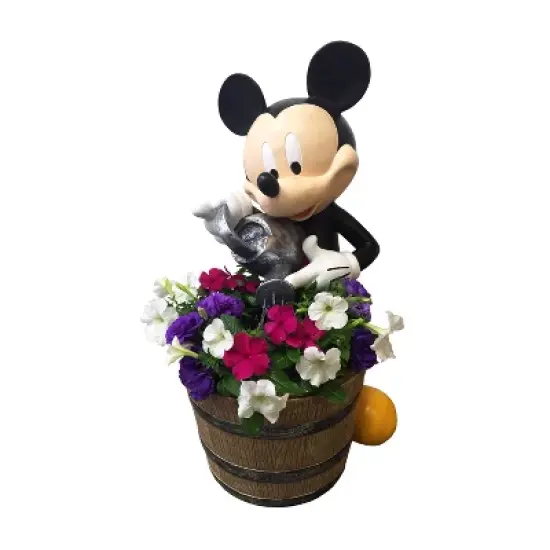 Disney 25.25" Mickey Mouse Garden Resin Planter Fountain image {6}