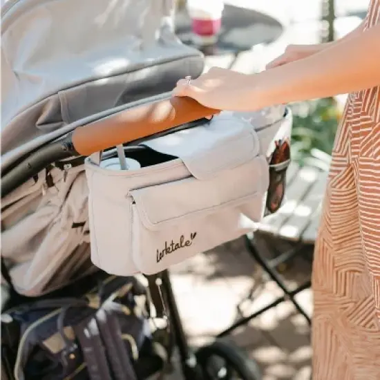 Larktale crossover All-in-One Stroller and Wagon - Convert from a Single Baby Stroller to a Two Seater Pull Wagon with Canopy - Nightcliff Stone image {7}