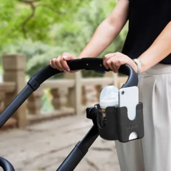 Lulyboo Stroller Cup and Phone Holder - Black image {1}