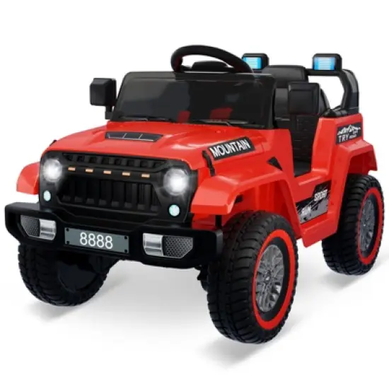 Kids Ride On Truck Car, 12V Battery Powered Electric Vehicles Toy w/Parent Remote Control, Spring Suspension, 3 Speeds image {8}