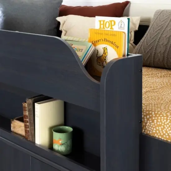 Twin Asten Loft Bed with Desk  Blueberry  - South Shore image {5}