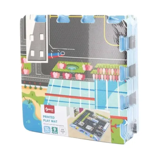 TriAction Toys Sunta Play Mat DIY Airport and Plane | 9 Piece Set image {6}