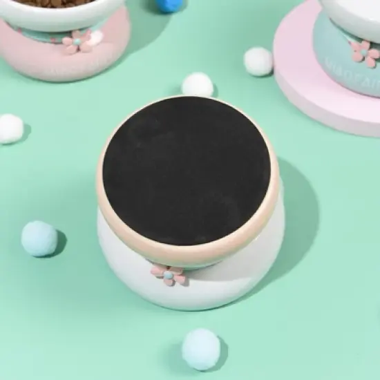 Fairyland&trade; - Ceramic Cat Bowl with Raised Stand, Cute Ear Design & Anti-Slip Base &ndash; Elevated Pet Food & Water Dish for Cats and Small Pets image {3}