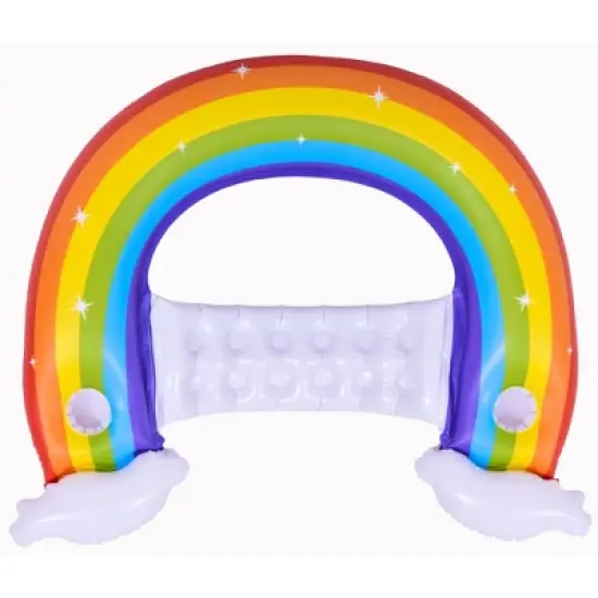 Pool Central 58" Inflatable Rainbow Swimming Pool Lounge Chair image {2}