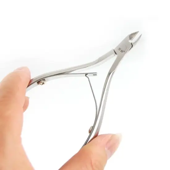 Unique Bargains Metal Straight Blades Compact Mini Cuticle Scissors Nippers 3.7" x 2.4" 1 Pc image {2}