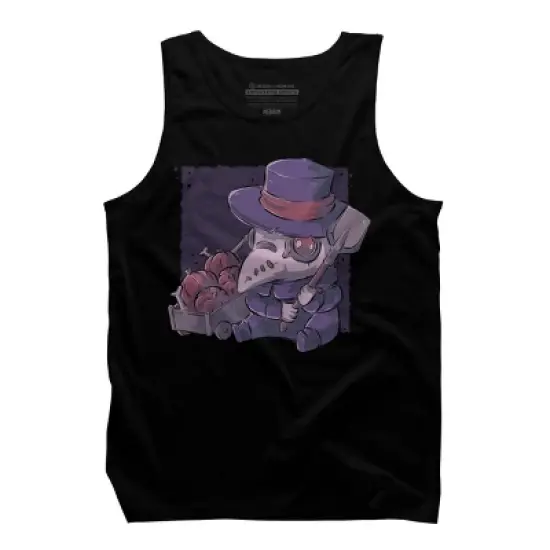 Men's Design By Humans Halloween Plague By xMorfinaDesign Tank Top image {2}