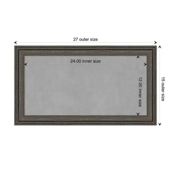27"x15" Upcycled Framed Magnetic Board - Amanti Art image {9}
