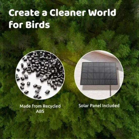 Birdfy Smart Bird Feeder with Camera, 2K Portrait & 1080P Wide-Angle, AI Identifies 6000+ Birds, Weatherproof image {8}