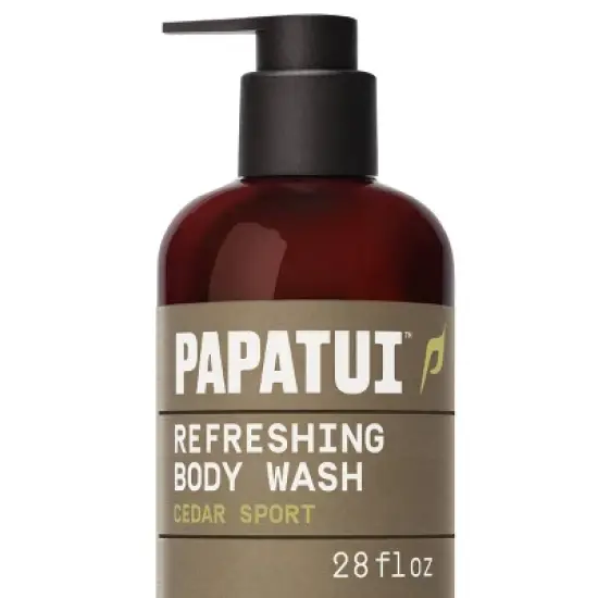Papatui Men's Sulfate-Free Exfoliating and Hydrating Coconut Oil Body Wash - Cedar Sport - 28 fl oz image {10}