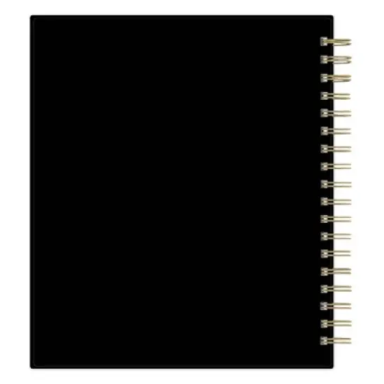 Blue Sky Day Designer Daily/Monthly Planning Calendar 8"x10" Rugby Stripe Black Frosted image {12}