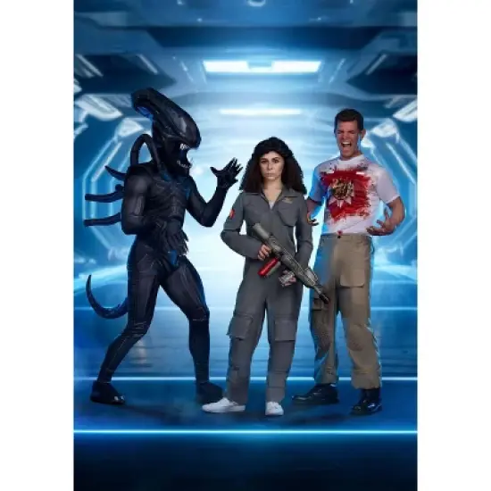 HalloweenCostumes.com Plus Size Premium Xenomorph Halloween Costume | Adult Alien Jumpsuit Realistically Detailed For Cosplay image {12}