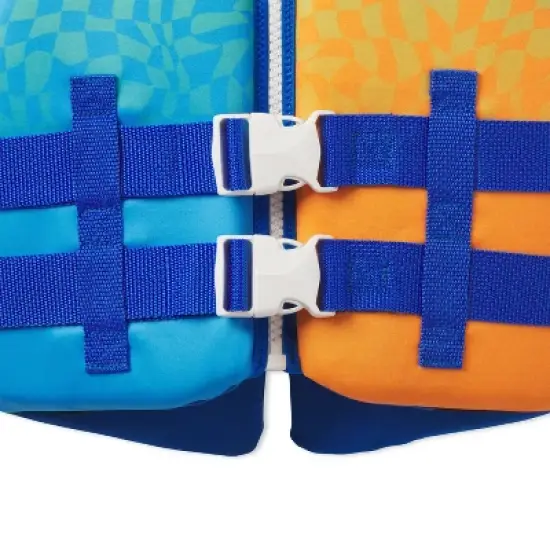 Speedo Junior Life Jacket Vest - Blue/Orange: Youth Polyethylene Safety Gear, 50-90 lbs image {2}