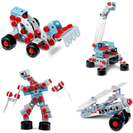 Ready! Set! Play! Link 552 Piece Take Apart Educational Construction Toy Set With Electric Toy Drill image {2}