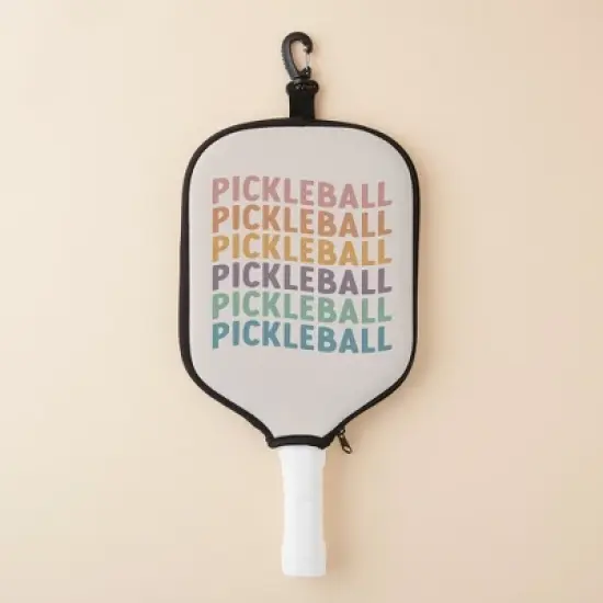 Pastel Pickleball Personalized Pickleball Paddle Cover image {1}