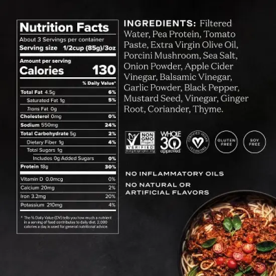 Abbot's Plant Based Vegan Ground Beef - 10oz image {1}