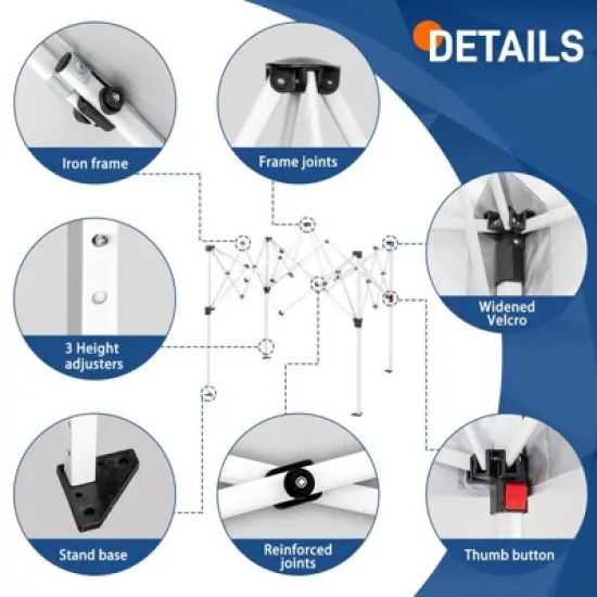 Karl Home | 8 Ft. W x 8 Ft. D Steel Pop-Up Canopy image {2}