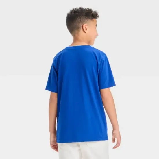 Boys' Los Angeles Dodgers Oversized Short Sleeve Graphic T-Shirt - Blue image {2}