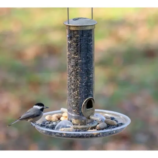 Aspects Quick-Clean Seed Tube Feeder, Small, Antique Brass image {2}